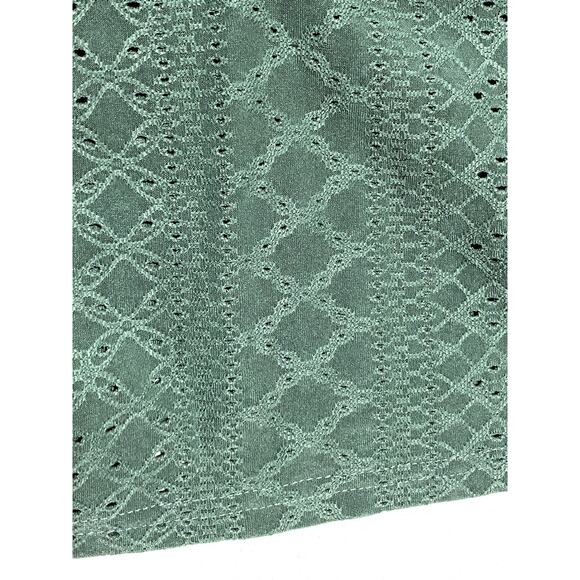 Green Camisole Eyelet Lace S Forest Fairy Coquette Ruched Bust Dainty Goblincore - Picture 5 of 9